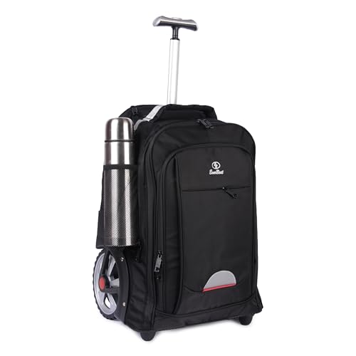 EB EVER BEST-Series Of Bags Laptop Trolley 2 Big Wheel Backpack Luggage Suitcase Compact Business Bag Student Laptop Bag for Men & Women-Black, Black, M, Casual