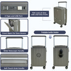 EB Sliver 22 Inch Aluminum Frame With Front open Compartment
