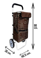 EverBest Jumbo Shopping Trolley Bag (Brown)