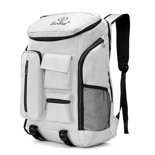 EB EVER BEST-Series Of Bags Travel Laptop Backpack, Business Backpacks with USB Charging Port, Water Resistant Bag for Men & Women, Silver, M, Mordern