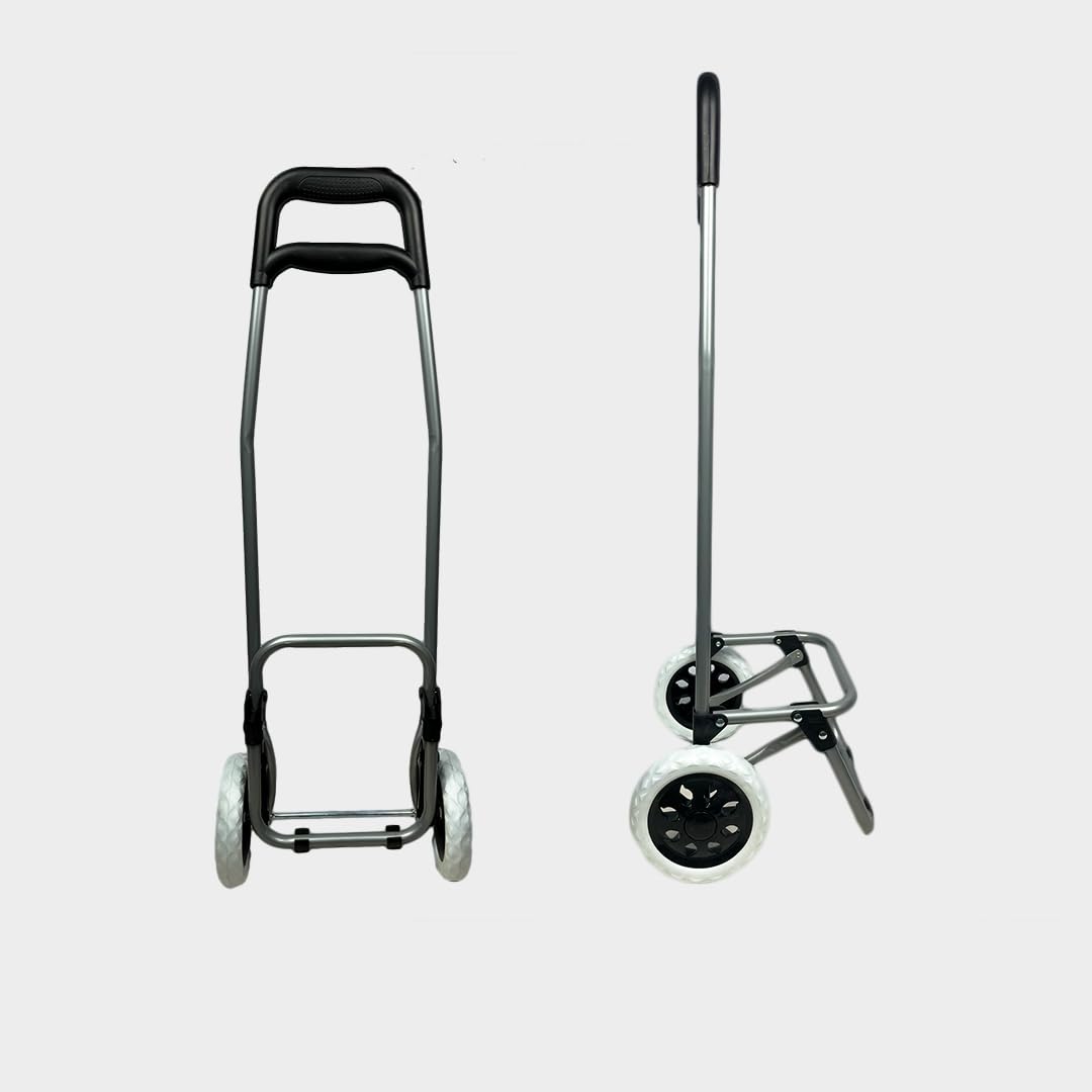 Everbest Shopping Trolley Bag with 2 Wheels | Foldabe and Collapsible | Grocery Bag for Fruits and Vegetables | Removable Luggaage Bag with 38 litres Capacity