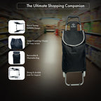 EverBest Shopping Trolley Bag (Hotel Print), White,brown,grey, 91cm* 35cm* 09cm
