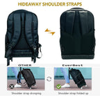 EB EVER BEST-Series Of Bags Four Wheel Laptop Trolley Backpack (Grey- Size 48 cm), Black, M, Casual