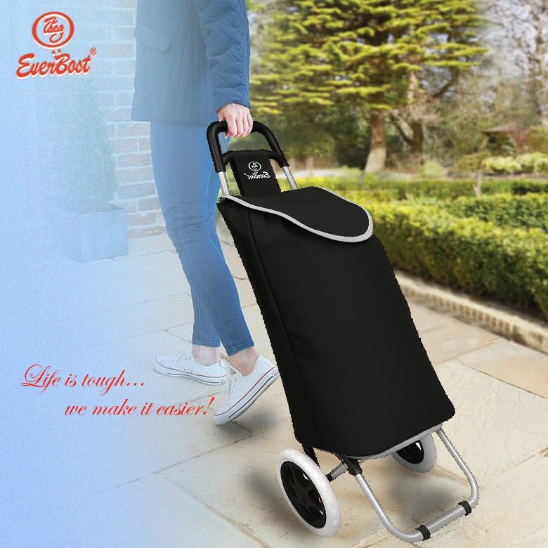 EverBest Shopping Trolley Bag (Hotel Print), White,brown,grey, 91cm* 35cm* 09cm