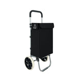 EverBest® Shopping Trolley Bag with Wheels | Grocery, Fruits, Vegetables, Laundry | 45 Litre Capacity (Black)