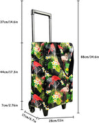 EverBest Foldable Shopping Bag with Wheels Folding Shopping Trolley Tote Bag on Wheels Collapsible Shopping Cart (Flower)