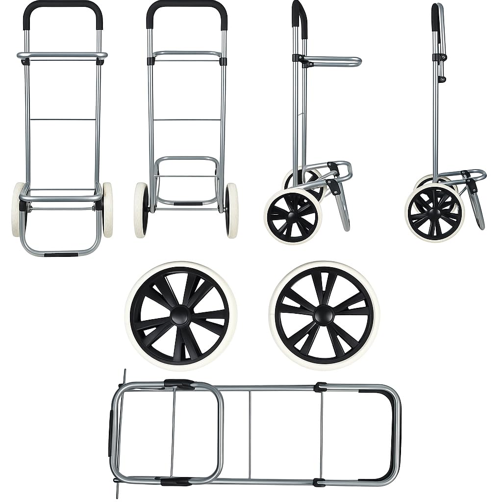 EverBest® Shopping Trolley Bag with Wheels | Grocery, Fruits, Vegetables, Laundry | 45 Litre Capacity (Black)
