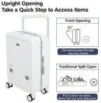 EB White 20 Inch Aluminum Frame With Front open Compartment