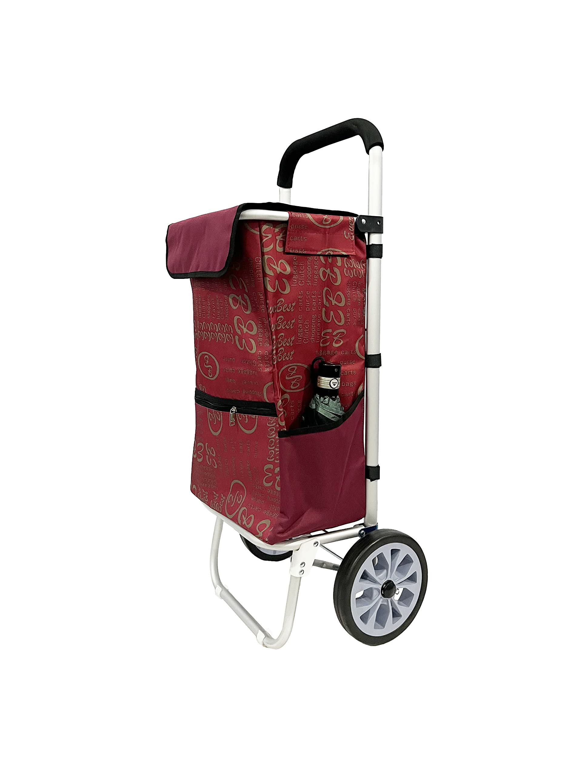EverBest Jumbo Shopping Trolley Bag (Red)