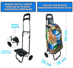 EverBest Foldable Shopping Trolley Bag (Colorful Teddys)