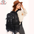 EB EVER BEST-Series Of Bags Four Wheel Laptop Trolley Backpack (Grey- Size 48 cm), Black, M, Casual