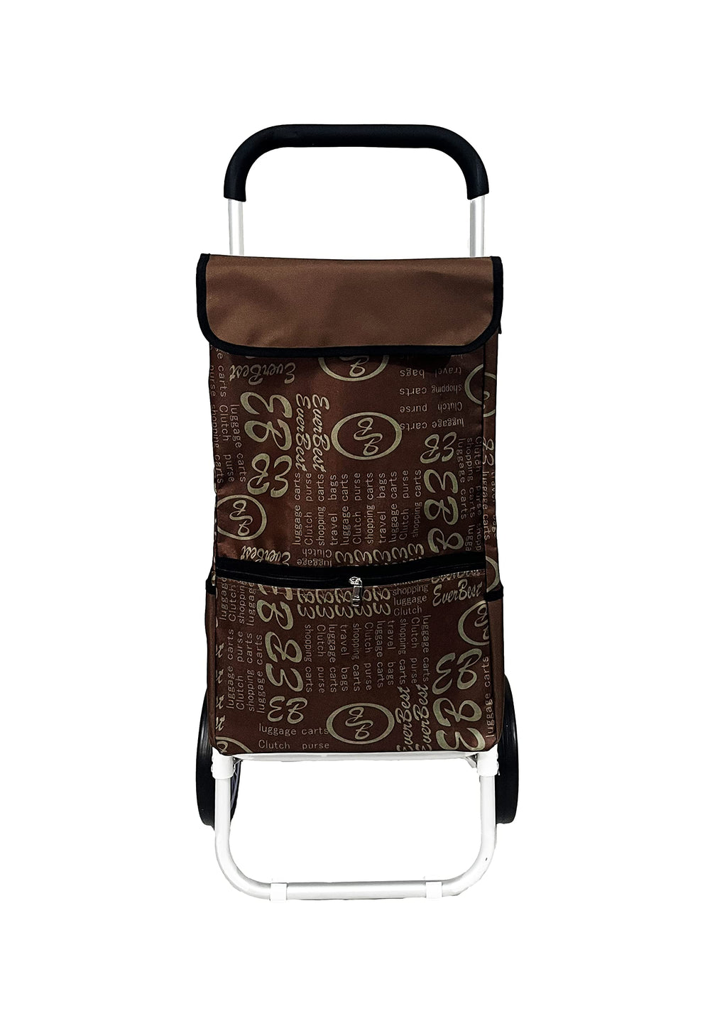 EverBest Jumbo Shopping Trolley Bag (Brown)