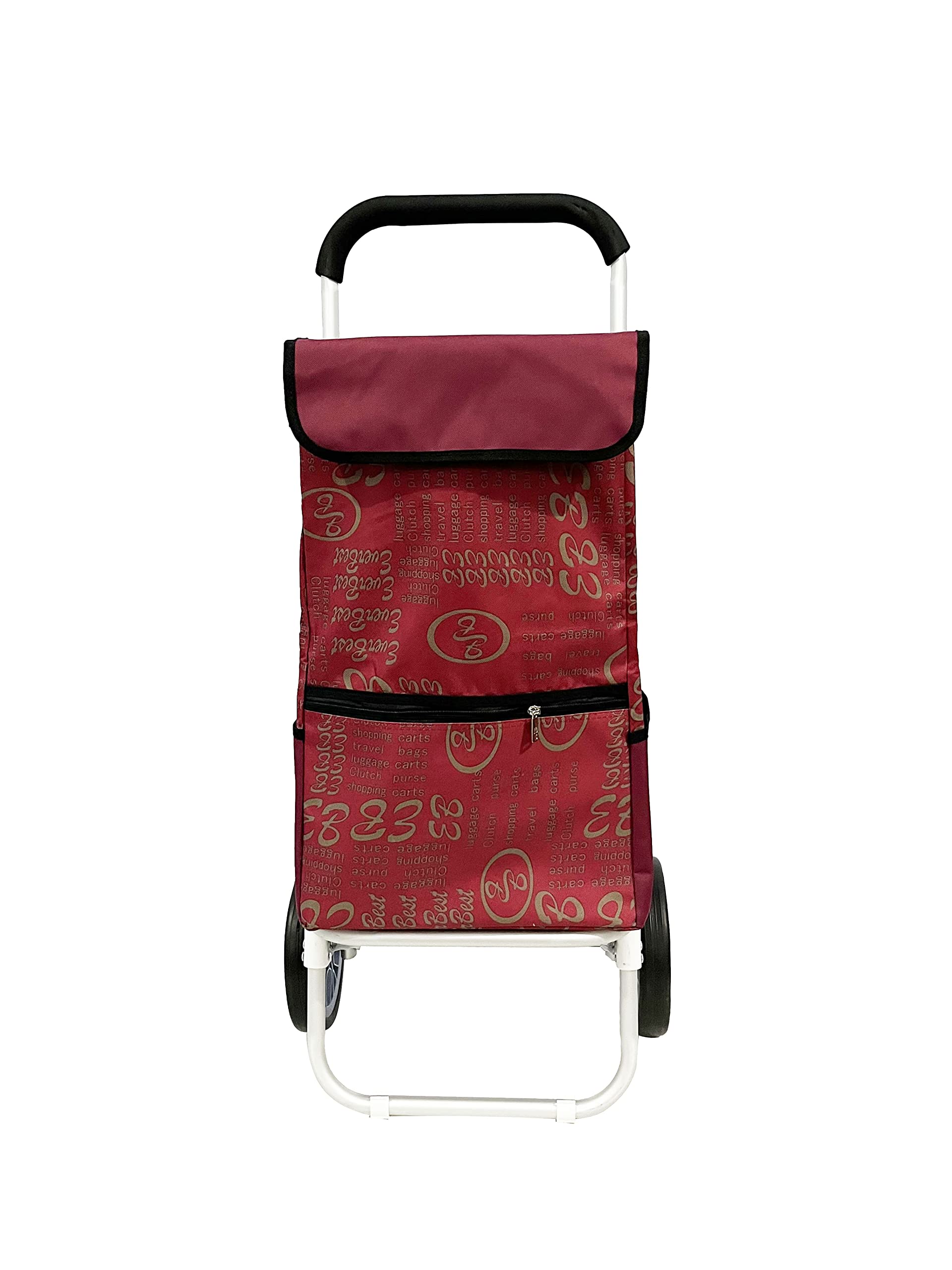 EverBest Jumbo Shopping Trolley Bag (Red)