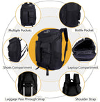 EB EVER BEST-Series Of Bags Travel Laptop Backpack, Business Backpacks with USB Charging Port, Water Resistant Bag for Men & Women, Black, M, Mordern
