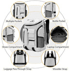 EB EVER BEST-Series Of Bags Travel Laptop Backpack, Business Backpacks with USB Charging Port, Water Resistant Bag for Men & Women, Silver, M, Mordern