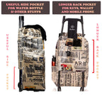 Eb Ever Best-Series Of Bags Foldable Shopping Trolley Bag with Wheels, Grocery, Fruits & Vegetables Cartbasket, 38 litres Capacity, Beige
