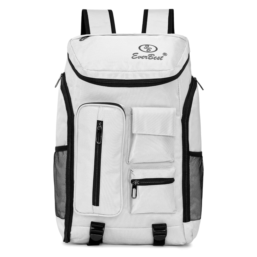 EB EVER BEST-Series Of Bags Travel Laptop Backpack, Business Backpacks with USB Charging Port, Water Resistant Bag for Men & Women, Silver, M, Mordern