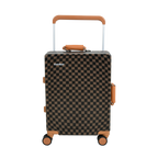 EverBest 22 Inch Zipperless Aluminium Frame Suitcase, 360° Swivel Double Wheel Travel Trolley Bag with TSA Lock Executive Business Luggage