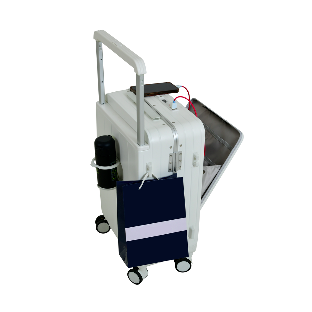 EB White 20 Inch Aluminum Frame With Front open Compartment