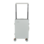 EverBest 22 & 26  Inch Set Of 2  Wide Handle Zipper White Suitcase