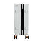 EverBest 22 & 26  Inch Set Of 2  Wide Handle Zipper White Suitcase