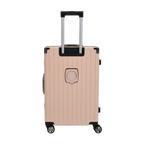 Vintage 22 And 26 Inch Pink Aluminum Set Of 2 Suitcase  – Hard Shell Luggage with TSA Lock & Spinner Wheels