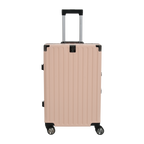 Vintage 22 And 26 Inch Pink Aluminum Set Of 2 Suitcase  – Hard Shell Luggage with TSA Lock & Spinner Wheels