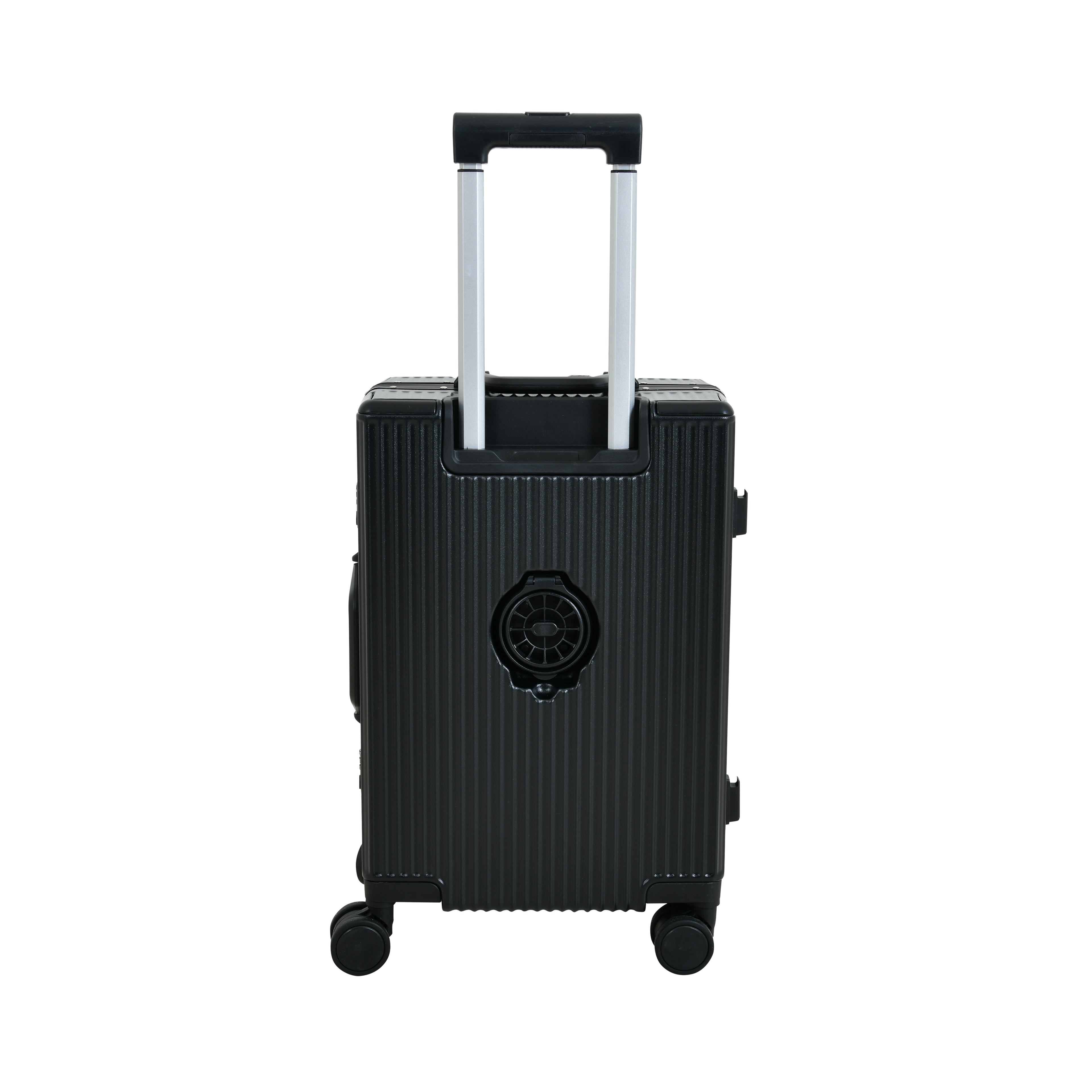 EverBest Executive 22 Inch Black Cabin Luggage – Laptop Compartment, USB Port, TSA Lock | Aluminium Frame Polycarbonate Hardside Trolley