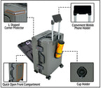 EverBest Executive 22 Inch Grey Cabin Luggage – Laptop Compartment, USB Port, TSA Lock | Aluminium Frame Polycarbonate Hardside Trolley
