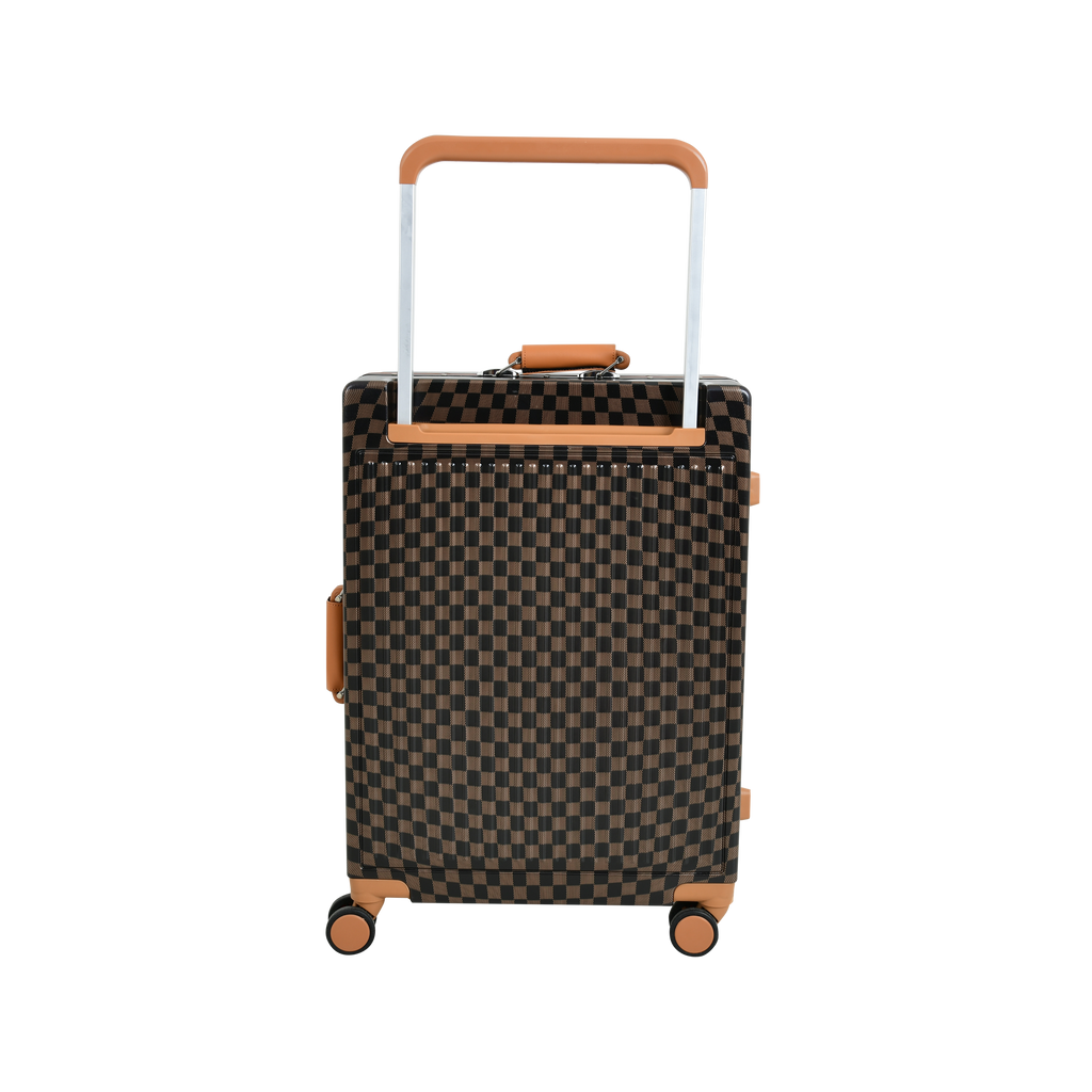 EverBest 22 Inch Zipperless Aluminium Frame Suitcase, 360° Swivel Double Wheel Travel Trolley Bag with TSA Lock Executive Business Luggage