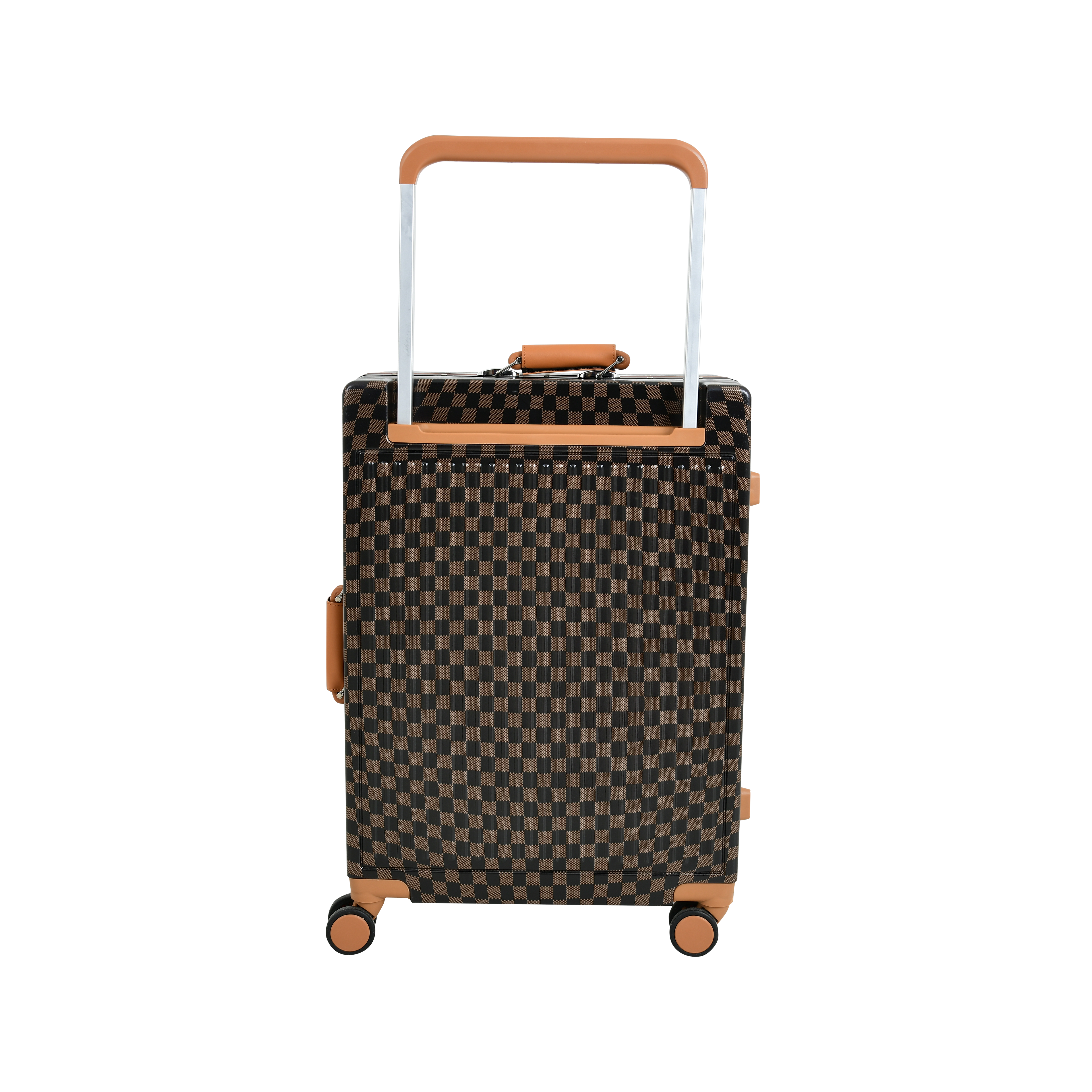EverBest 22 Inch Zipperless Aluminium Frame Suitcase, 360° Swivel Double Wheel Travel Trolley Bag with TSA Lock Executive Business Luggage