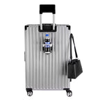 Vintage 22 Inch Sliver Aluminum Suitcase – Hard Shell Luggage with TSA Lock & Spinner Wheels