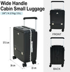 EB Black 22 Inch Aluminum Frame With Front open Compartment