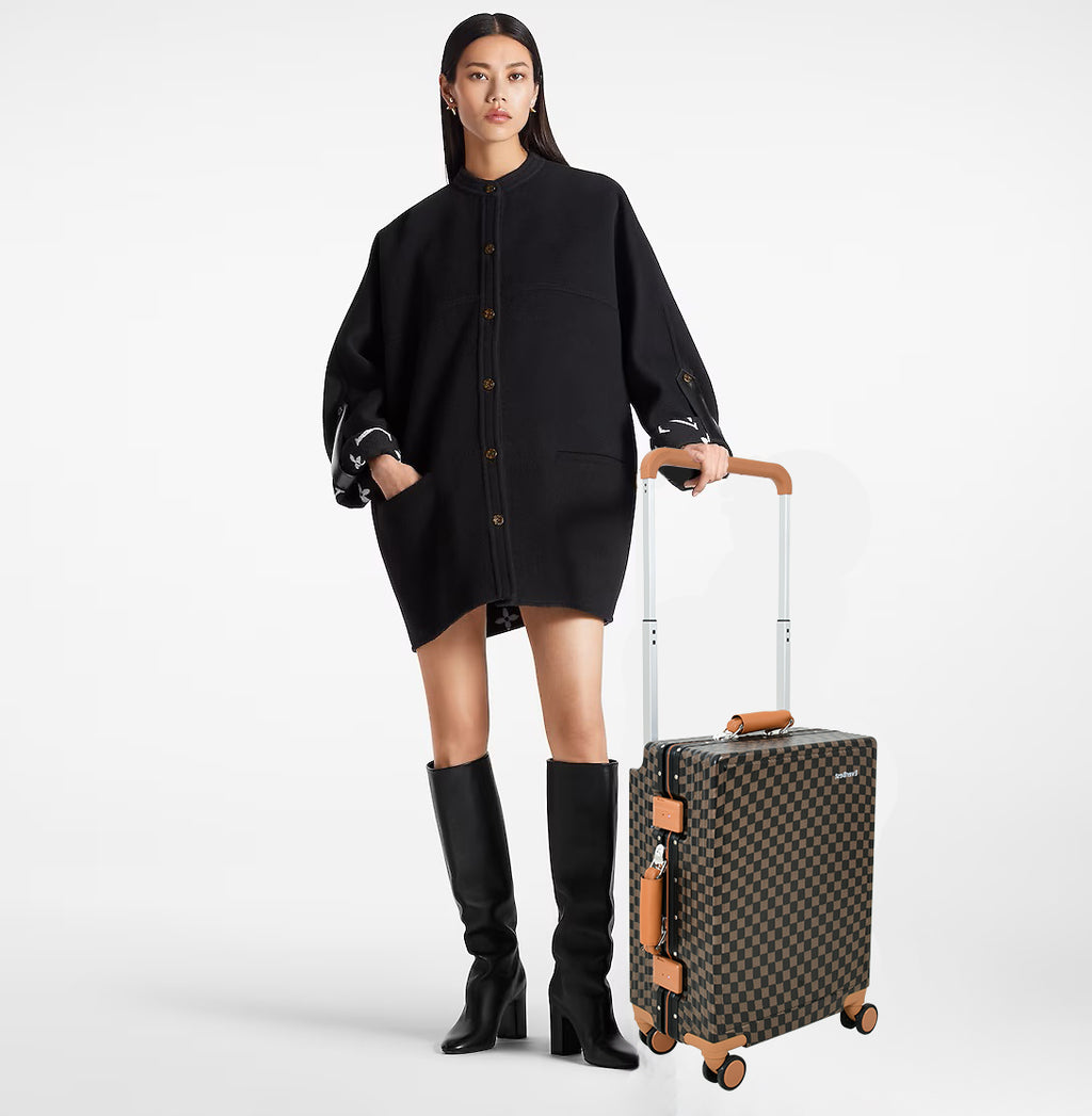 EverBest 22 Inch Zipperless Aluminium Frame Suitcase, 360° Swivel Double Wheel Travel Trolley Bag with TSA Lock Executive Business Luggage