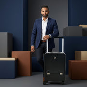 EB Black 22 Inch Aluminum Frame With Front open Compartment