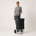 EverBest® Shopping Trolley Bag with Wheels | Grocery, Fruits, Vegetables, Laundry | 45 Litre Capacity (Black)