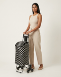 EB Ever Best-Series of Bags Stair Climbing Collapsible Shopping Bag with Wheels, Grocery, Fruits, Vegetables Basket, Laundry Cart, 38 litres
