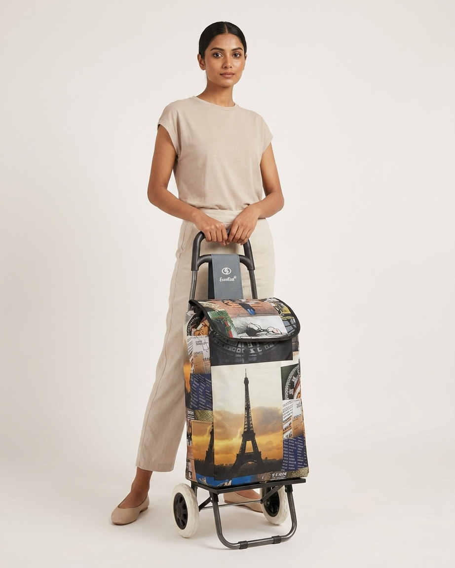 EverBest Foldable Shopping Trolley Bag (Dream World)