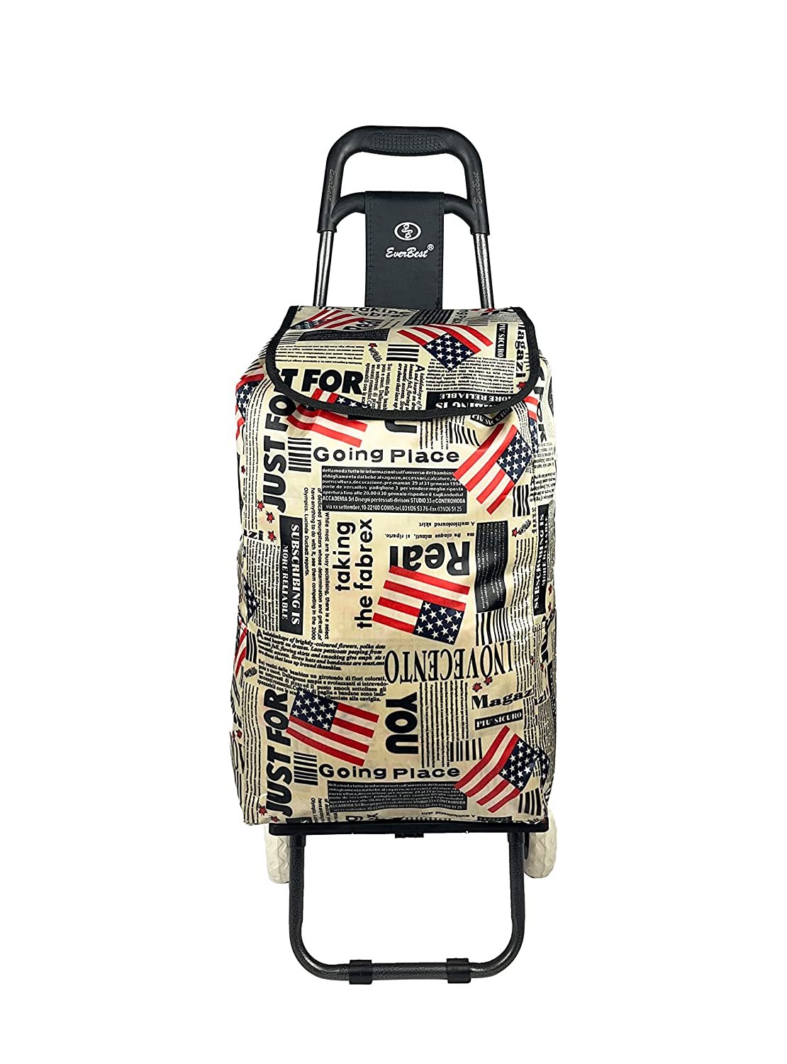 KSTARENTERPRISE Foldable Shopping Trolley Bag for Vegetables and Grocery  with Wheels Multicolor - Price in India