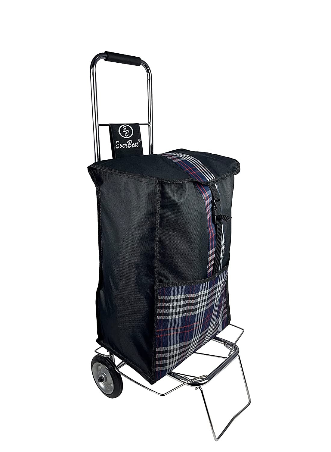 Buy Mishna Pocket Folding Trolley Bag/Fold able Shopping Trolley Bag with  Wheels Folding Bag Online at Best Prices in India - JioMart.