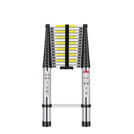Welbuilt 6.2M(20.5Ft) Telescopic Ladder | Aluminum Ladder 16 Steps | Multipurpose for Home & Outdoor use with Self Lock