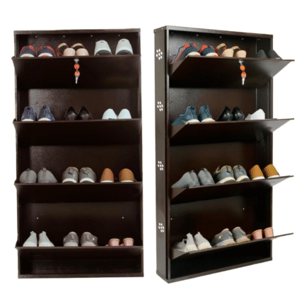 Welbuilt 4-Shelf Shoe Rack – Durable & Space-Saving Shoe Organizer